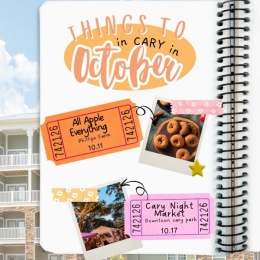 Here are just a few things that we are so excited for around Cary this month! social media post for october