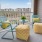 Large patio connected to the apartments 